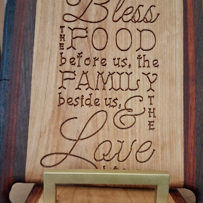 🌿 Handcrafted Hardwood Cookbook Holders