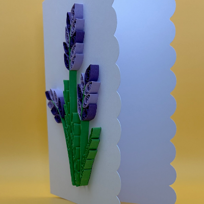 Lavender Scalloped Card