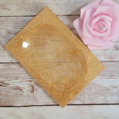 Glitter Resin Soap Dish. Glam Bathroom Decor