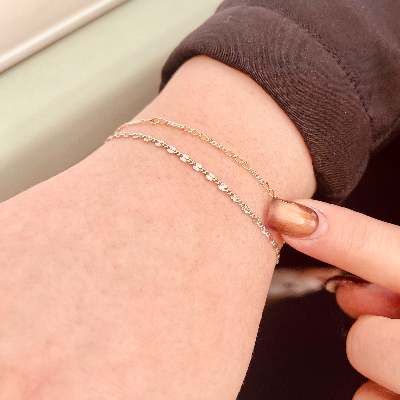 14k Gold Filled And Sterling Silver Permanent Bracelets