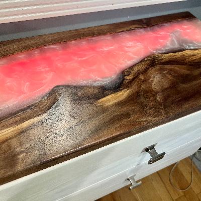 Epoxy Double Floating Nightstand