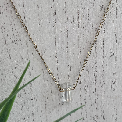 Crystal Quartz Dainty Necklace