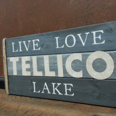 Lake Sign Rustic Decor
