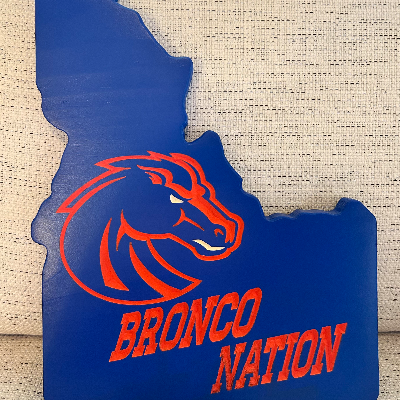 Bronco Nation Idaho State Decor