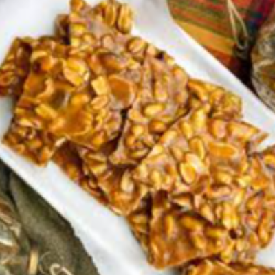 Peanut Brittle With Dried Pineapple