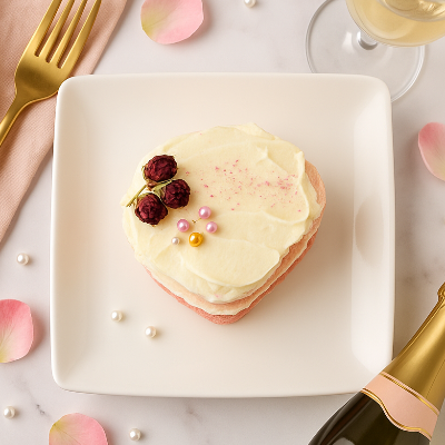 Pink Champagne Cake With Champagne Ganache