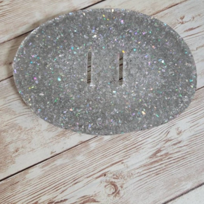 Glitter Resin Soap Dish. Glam Bathroom Decor