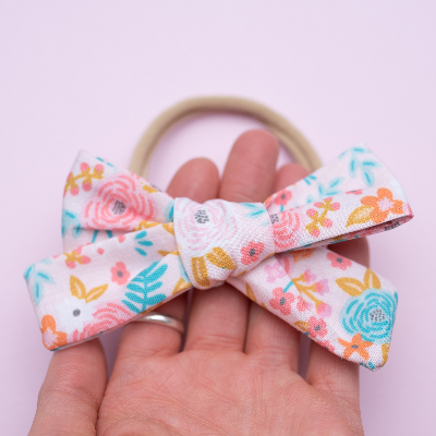 Cotton Floral Hand Tied Bows