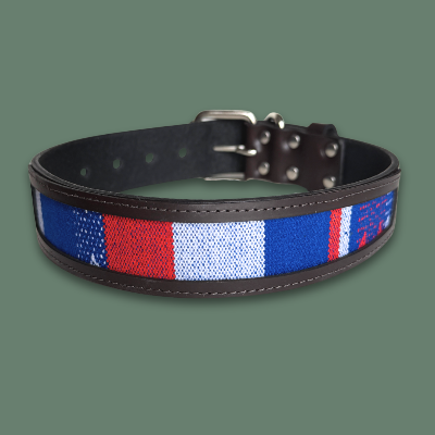 Andean Pattern Leather Collar