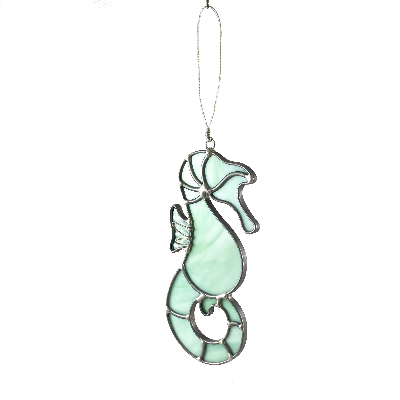 Stained Glass Small Seahorse Suncatcher