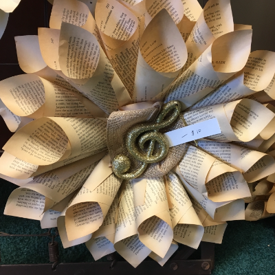 Handmade Book And Music Sheet Wreaths