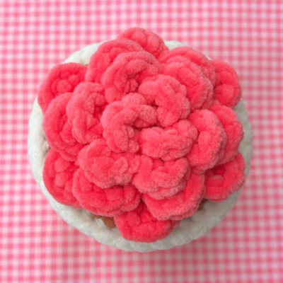 Crochet Rose Plushie