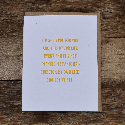 Major Life Events Greeting Card
