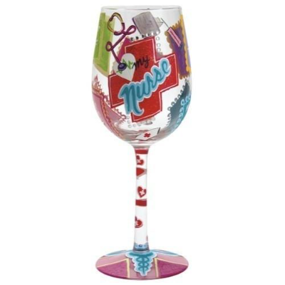 Lolita Handpainted Wine Glass