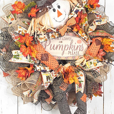 Fall Scarecrow Wreath