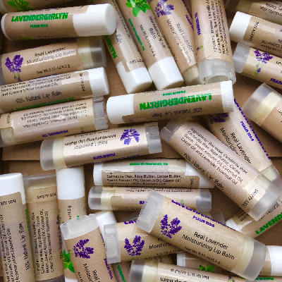All Natural Lavender Or Mint Lip Balm