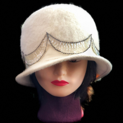 Cloche 1920s Inspired Hat