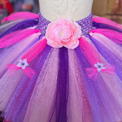 Purple Petals & Pink Blooms Tutu