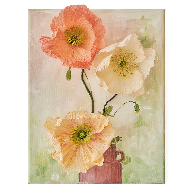 Paintings With Paper Flowers