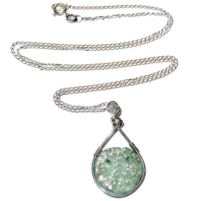 Sterling Silver And Roman Glass Pieces