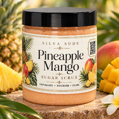 4oz Jar - Foaming Sugar Scrub And Body Wash