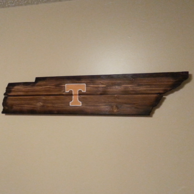 Tennessee Shape State Volunteers Sign