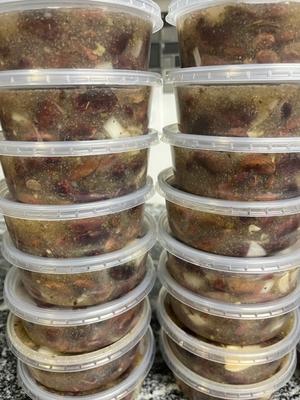 Tswana Scarlet Beans  (Leshatla ) Fresh Shelled And Pickled Sold Frozen