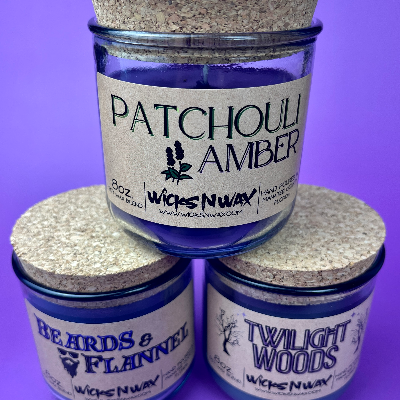 Wicksnwax Candles, Art Candles & Wax Melts