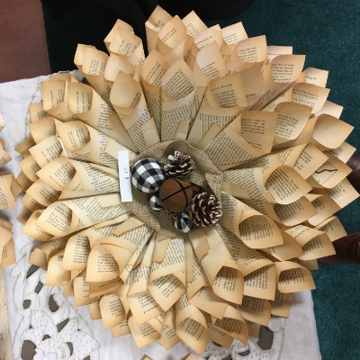 Handmade Book And Music Sheet Wreaths