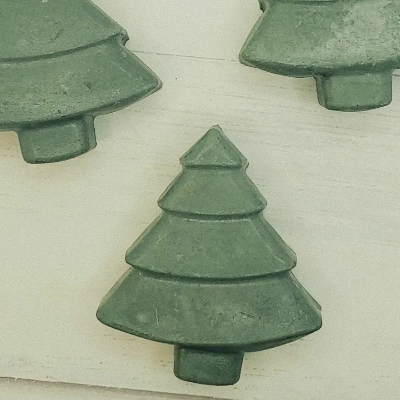 Concrete Christmas Tree Magnets