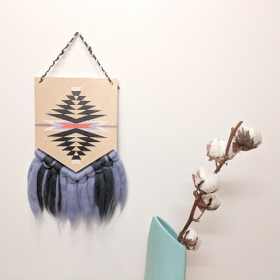 Wood & Wool Hanging