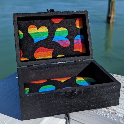 Pride Inspired Rainbow Leaf Small Box