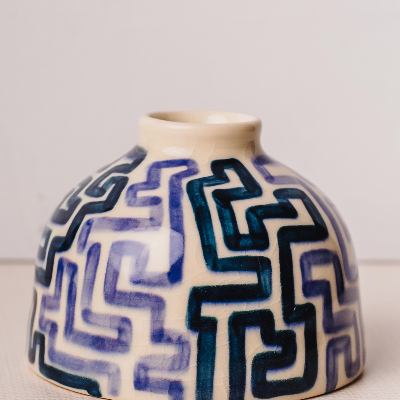 Hand Painted Bud Vase