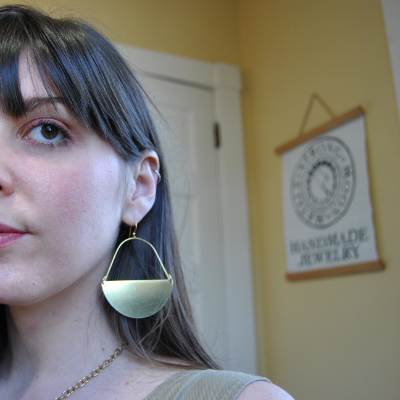 Golden Moon Earrings