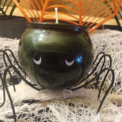 Creepy/Cute Spider Candle
