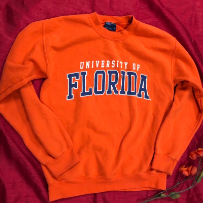 Vintage University Of Florida Bright Orange Sweatshirt