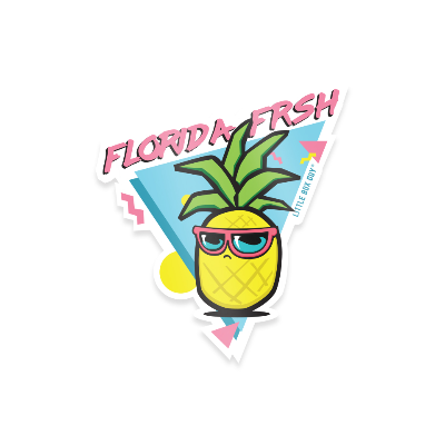 90'S Pineapple - Die-Cut Sticker