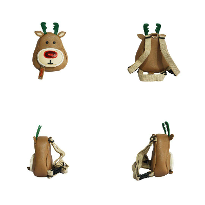 Ruffsack Handmade Dog Backpack With Harness – Christmas Rudolph