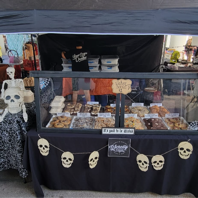 Tent Display With Tent Weights