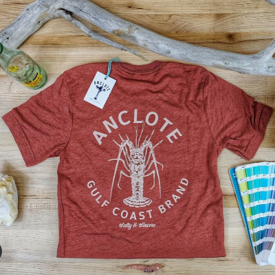 Anclote Gulf Coast Brand Florida Lobster Tee - Clay