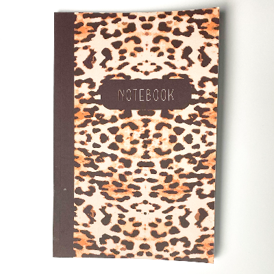Leopard Print Blank-Lined Paper