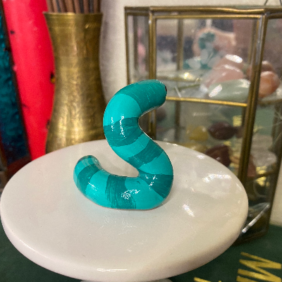 Green Wormie Sculpture