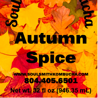 Soulsmith Autumn Spice Kombucha 32 Oz.