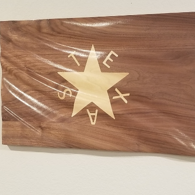Texas Waving 3d Wall Flag