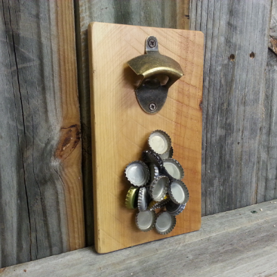 Bottle Opener With Magnetic Cap Catch