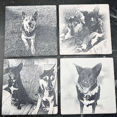 Cork & Ceramic Table Coasters