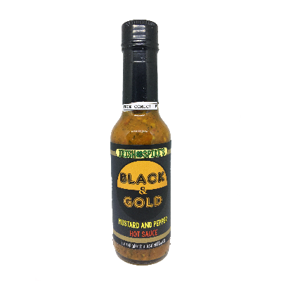 Black & Gold Mustard And Pepper Hot Sauce