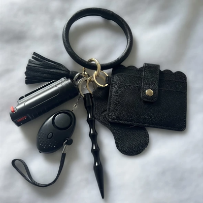 All Black Keychain