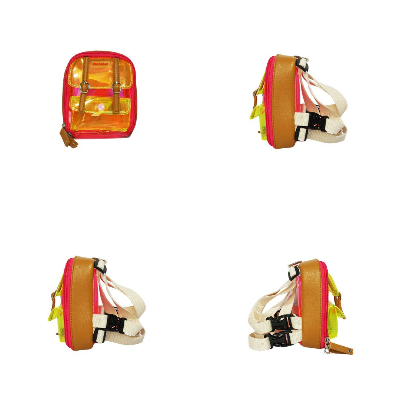 Ruffsack Handmade Dog Backpack With Harness – Jelly Dale In Pink