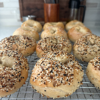 Sourdough Bagels